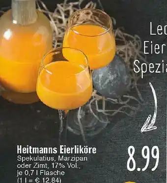 Edeka Heitmanns Eierliköre Angebot