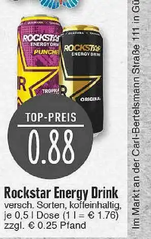 Edeka Rockstar Energy Drink Angebot