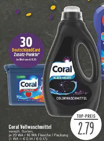 Edeka Coral Vollwaschmittel Angebot