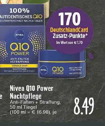 Edeka Nivea Q10 Power Nachtpflege Angebot