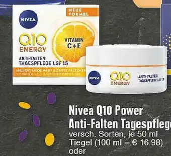 Edeka Nivea Q10 Power Anti-falten Tagespflege Angebot