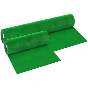 ManoMano Synthetic Green Gras Teppich 7mm gefälschter Rasen in immergrünen Brötchen - Rotolo Altezza 1 mt x 25 mt (25mq) Angebot