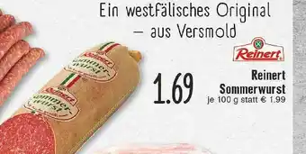 Edeka Reinert Sommerwurst Angebot