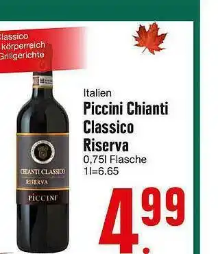 Edeka Piccini Chianti Classico Riserva Angebot