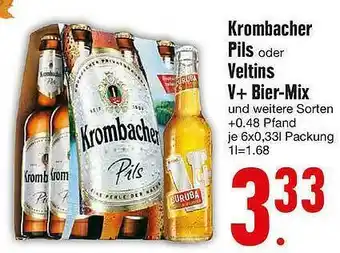 Edeka Krombacher Pils Oder Veltins V+ Bier-mix Angebot