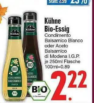 Edeka Kühne Bio-essig Angebot