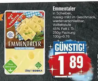 Edeka Emmentaler Edeka Gut & Gunstig Angebot