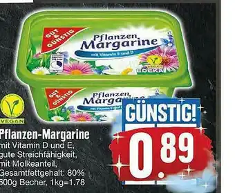 Edeka Gut & Gunstig Pflanzen-margarine Angebot