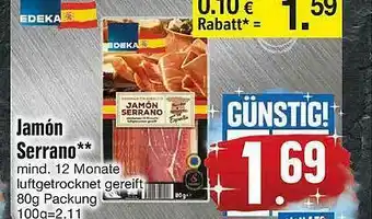 Edeka Jamón Serrano Angebot