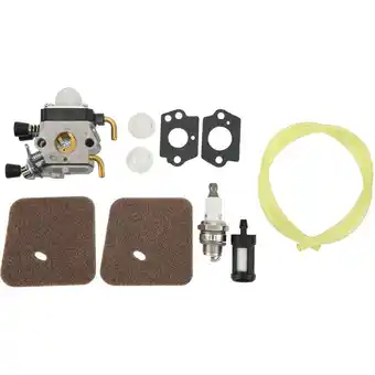 ManoMano Vergaser-Kraftstofffilter-Set, Luftfilter, Primer-Birne, Kraftstoffleitung, Zündkerzen-Set für Stihl FS38 HS45 Rasentrimmer - Angebot