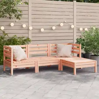 ManoMano Bonnevie - Gartensofa 3-Sitzer mit Hocker Massivholz Douglasie vidaXL98587 Angebot