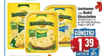 Edeka Leerdammer Oder Bonbel Käsescheiben Angebot