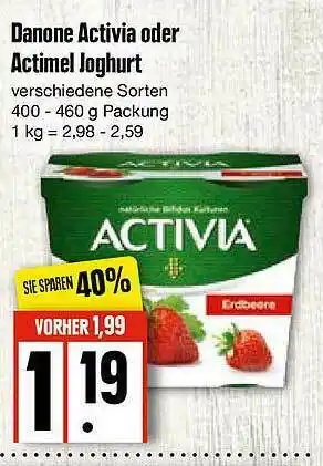 Edeka Danone Activia Oder Actimel Joghurt Angebot