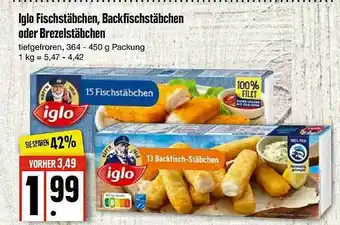 Edeka Iglo Fischstäbchen, Backfischstäbchen Oder Brezelstäbchen Angebot