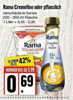 Edeka Rama Cremefine Oder Pflanzlich Angebot