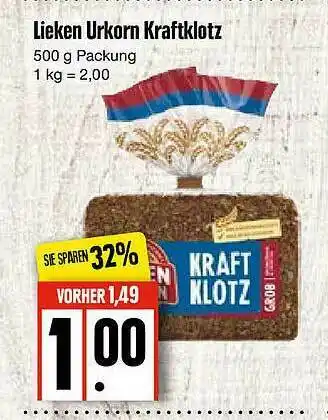 Edeka Lieken Urkorn Kraftklotz Angebot