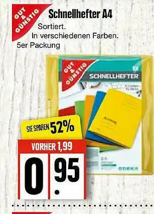 Edeka Schnellhefter A4 Angebot