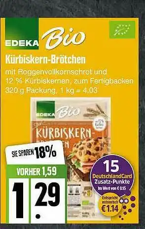 Edeka Kürbiskern-brötchen Angebot