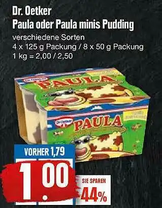 Edeka Dr. Oetker Paula Oder Paula Minis Pudding Angebot