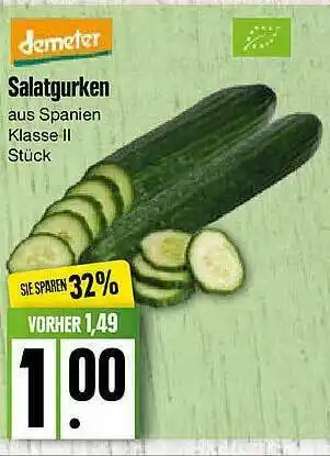 Edeka Demeter Salatgurken Angebot