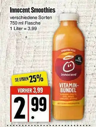 Edeka Innocent Smoothies Angebot