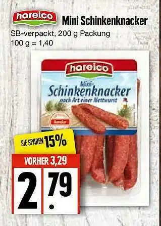 Edeka Hareico Mini Schinkenknacker Angebot