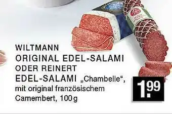 Edeka Zurheide Wiltmann Original Edel-salami Oder Reinert Edel-salami Angebot