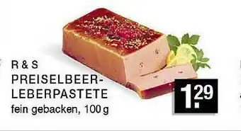 Edeka Zurheide R&s Preiselbeerleberpastete Angebot