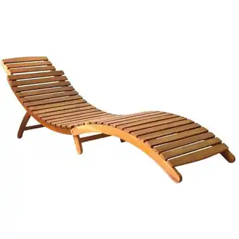 ManoMano Sonnenliege,Liegestuhl,Gartenliege Massivholz Akazie Braun VEIN836164 Maisonchic Angebot