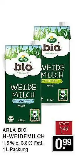 Edeka Zurheide Arla Bio H-weidemilch Angebot