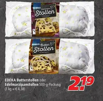 Marktkauf Edeka Butterstollen Oder Edelmarzipanstollen Angebot