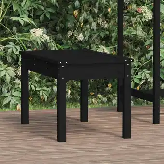 ManoMano Gartenbank Ruhebank Gartenstuhl Schwarz 80x44x45 cm Massivholz Kiefer XZZZ290160 Maisonchic Angebot