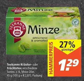 Marktkauf Teekanne Kräuter- Oder Früchtetee Angebot