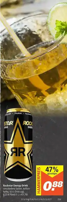 Marktkauf Rockstar Energy Drink Angebot