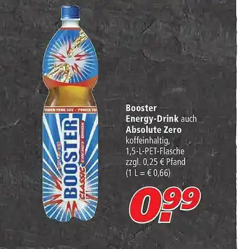 Marktkauf Booster Energy-drink Auch Absolute Zero Angebot