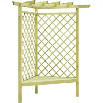 ManoMano Eckpergola mit Bank Gartenpavillon 130×130×197 cm Kiefernholz Imprägniert XDGN526972 Maisonchic Angebot