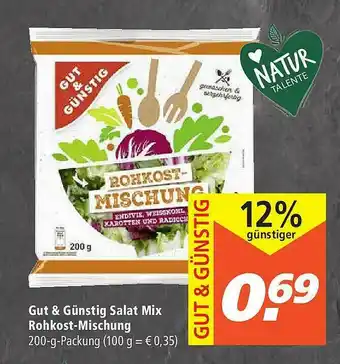 Marktkauf Gut & Günstig Salat Mix Rohkost-mischung Angebot