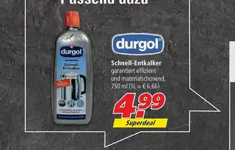 Marktkauf Schnell-entkalker Durgol Angebot