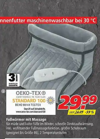 Marktkauf Fußwärmer Mit Massage Angebot