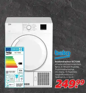 Marktkauf Kondenstrockner Dc7130n Beko Angebot