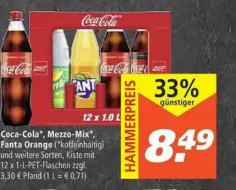 Marktkauf Coca-cola Mezzo-mix Fanta Orange Angebot