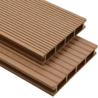 ManoMano Wpc Hohlkammer Terrassendielen mit Zubehör 35 m² 4 m Teak vidaXL855222 Angebot