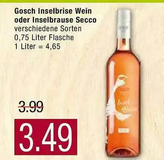 Marktkauf Gosch Inselbrise Wein Oder Inselbrause Secco Angebot