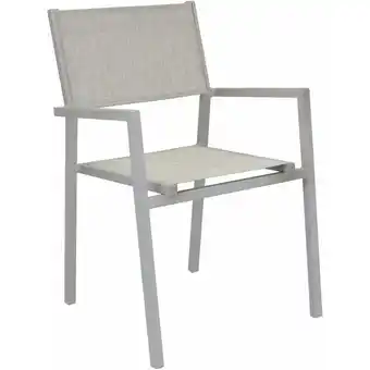 ManoMano Sesselstuhlgarten mit Extraktor -Sessel mit Aluminiumstruktur und Textilener -Herakles - Beige Angebot