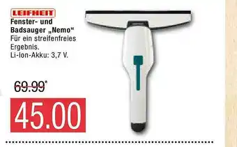 Marktkauf Leifheit Fenster- Und Badsauger „nemo” Angebot