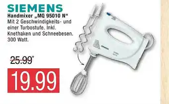 Marktkauf Siemens Handmixer „mq 95010 N” Angebot