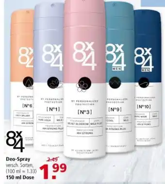 Multi Markt 8x4 Deospray 150ml Dose Angebot