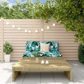 ManoMano 2-tlg. Garten-Lounge-Set,Gartenmöbel-Set mit Kissen Imprägniertes Kiefernholz vidaXL Angebot