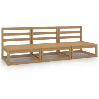 ManoMano Bonnevie - 3 Stk. Garten-Mittelsofas,Gartensofa Honigbraun Massivholz Kiefer vidaXL Angebot