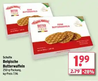 Wasgau Schulte Belgische Butterwaffeln 250-g Angebot